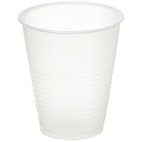 DART Y12S-50PK Y12S Conex Translucent Plastic Cold Cups, 12oz per Bag Sleeve, 50 Count (Pack of 1), Clear
