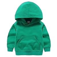 Toddler Baby Boys Girls Hoodies Cotton Pullover Hooded Casual Solid Classic Pocket Sweatshirt