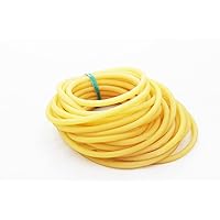 Qiangcui Amber 10M Rubber Latex Tube 7mm OD 3mm ID ELASTICA Bungee Rubber Tubing Replacement 3070, May Have a Joint, Not a Continuous One//196