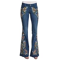 SNKSDGM Women Wide Leg Jeans High Rise Baggy Jeans Loose Fit Bootcut Jean Pull-On Denim Pants Y2K Aesthetic Clothing