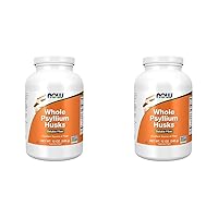 NOW Supplements, Whole Psyllium Husks, Granule, Non-GMO Project Verified, Soluble Fiber, 12-Ounce (Pack of 2)