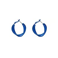 Earring Blue Spray Paint Earrings Fashionable Stud Earrings Girl Jewelry Accessories Earrings