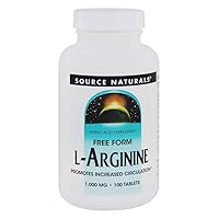 L-Arginine 1000mg, 100 Tablets (Pack of 2)