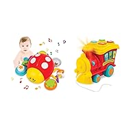 KiddoLab Toy Train & Interactive Ladybug - Multi-Sensory Learning Toys Tailored for Infants and Toddlers.