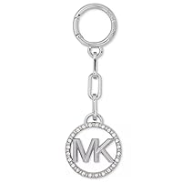 Michael Kors MK Circle Pave Key Charm, Silver