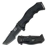 MX-A805 Series Spring Assist Folding Knife, Tanto Blade, 5-Inch Closed