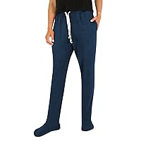 Pajamas Pants for Women Plaid Wide Leg Lounge Pants High Waisted Drawstring Casual Comfy Pajama Bottoms Sleepwear