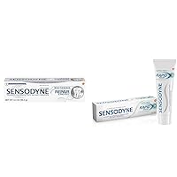Sensodyne Repair & Protect Whitening and Rapid Relief Sensitive Toothpastes, 3.4 oz (2 Pack)