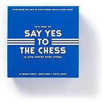 Brass Monkey Say Yes to The Chess Game Set from Peggable Chess Set, Perfect for Traveling, 7.8