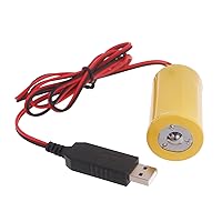 Universal USB 5V 2A to 1.5V1A LR20 D Power Cable Eliminators Line for Toy Stove Flashlights Electronic Device