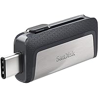 SanDisk 32GB Ultra Dual Drive USB Type-C - USB-C, USB 3.1 - SDDDC2-032G-G46, Black, Silver