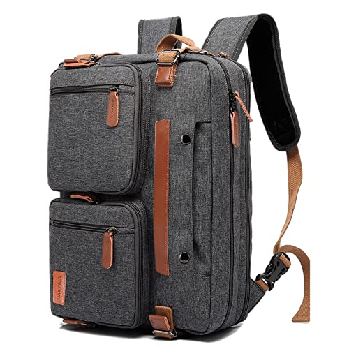 Buy The Clownfish Grey Leather Unisex 3-in-1 Convertible Laptop Backpack  cum Messenger Bag Online at Best Prices in India - JioMart.