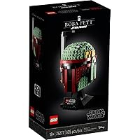 LEGO 75277 Star Wars Boba Fett Helmet Display Building Set, Advanced Collectible Gift Model for Adults