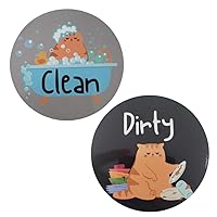 Dishwasher Magnet Clean Dirty Sign, Clean and Dirty Sign for Dishwasher, Cat Kitchen Accessories, Funny Clean Dirty Magnet for Dishwasher Clean Dirty Sign, Dishwasher Sign Clean Dirty, Cat Magnets
