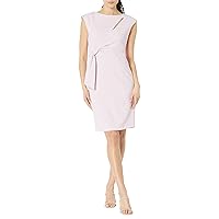 Calvin Klein Short Sheath with Keyhole & Knotted Side Detail Cherry Blossom 6