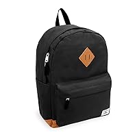 Everest Unisex Adults Vintage Laptop Backpack, Black, One Size US