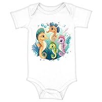 Sea Animal Baby Jersey Onesie - Kawaii Baby Onesie - Cool Baby One-Piece