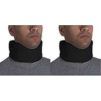 OTC Cervical Collar, Soft Contour Foam, Neck Support Brace, Black Average 3