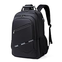 New Men's Business Backpack Multifunction Backpack Adult Backpack Fashion Backpack (Black)