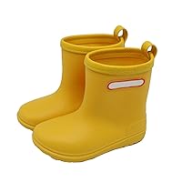 Baby Kids Easy On Rain Shoes Boots For Toddler Little Kid Short Rain Boots Lightweight Winter Boots for Boys Size 4