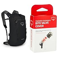 Osprey Daylite Cinch Backpack , Black & Packs Hydraulics Bite Valve Cover, One Size