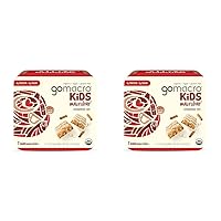 GoMacro Kids MacroBar Organic Vegan Snack Bars - Cinnamon Roll (0.90 Ounce Bars, 7 Count) (Pack of 2)