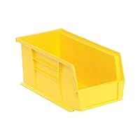 Quantum QUS230 Plastic Storage Stacking Ultra Bin, 10-Inch by 5-Inch by 5-Inch, Yellow, Case of 12