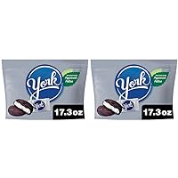 YORK Dark Chocolate Peppermint Patties, Easter Candy Family Pack, 17.3 oz (Pack of 2)
