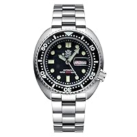 STEELDIVE SD1972 Black Week Display Stainless Steel Men Watch NH36 Automatic Mechanical Ceramic Bezel Mens Sport Dive Watches