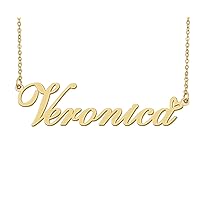 Aoloshow Personalized Heart Name Necklace Gold Custom Any Names Stainless Steel Jewelry for Womens Graduation