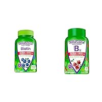 Extra Strength Biotin Gummy Vitamins & Extra Strength Vitamin B12 Gummy Vitamins