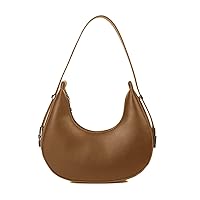 [Peiiwdc] Shoulder Bag, Fashion Bag Underarm Bag, Pu Leather Handbag Shoulder Bag for Girls Women Half Crescent Bag Carrying Purse Armpit Bag