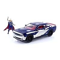 Jada Toys Marvel 2015 Dodge Challenger SRT Hellcat Die-cast Car w/ 2.75