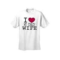 Men's/Unisex Funny Cute I Love My Crazy Wife Short Sleeve T-Shirt