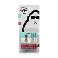 Cocobalm Lip Balm Variety Pack | Hydrating with Aloe | Hypoallergenic, Paraben Free, Silicone Free | 0.15oz Stick | 3 Flavor Variety Pack