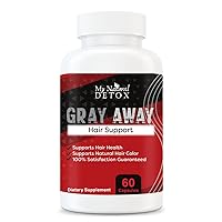 Anti Gray Gray Hair Reversal/Removal by My Natural DETOX/60 Capsules Gray Hair Therapy