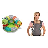 Infantino Prop-A-Pillar Tummy Time & Seated Support - Pillow Support & Flip Advanced 4-in-1 Carrier - Ergonomic, Convertible, face-in and face-Out Front and Back Carry for Newborns