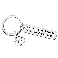 Dog Trainer Gift Appreciation Gift Dog Trainer Keychain Dog Walker Dog Sitter Dog Lover Gift Pet Owners Gift Christmas Birthday Gift Thank You Gift for Dog CoachBeing a Dog Trainer is a Work of Heart