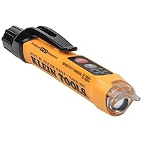NCVT3P Dual Range Non Contact Voltage Tester, 12 - 1000V AC Pen, Flashlight, Audible and Flashing LED Alarms, Pocket Clip