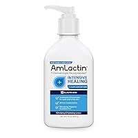 Intensive Healing Body Lotion for Dry Skin – 14.1 oz Pump Bottle – 2-in-1 Exfoliator & Moisturizer with Ceramides & 15% Lactic Acid for Relief from Dry Skin (Packaging May Vary)