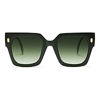 Vintage Oversized Square Sunglasses for Women,Retro Womens Luxury Big Sun Glasses UV400 Protection SJ2194