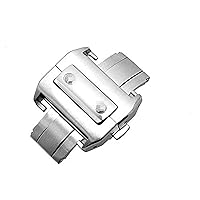 Richie strap]18mm/21mm 316L Steel Deployment Buckle Metal Clasp Watch Band Strap For Cartier Santos 100
