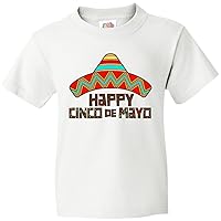 inktastic Happy Cinco De Mayo- Sombrero Youth T-Shirt