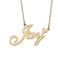 Personalized Custom Initial Pendant Name Necklaces for Women Girls in Gold Silver