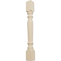 Ekena Millwork COL03X03X35LERW Legacy Tapered Cabinet Column (Top Block: 6 7/8