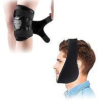 NEWGO Bundle of Ice Pack for Knee and Jaw Ice Wrap