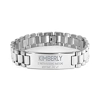 Gifts For Kimberly Name, Ladder Bracelet Gifts For Kimberly, Custom Name Ladder Bracelet For Kimberly, Funny Gifts For Kimberly Is Fucking Awesome, Valentines Birthday Gifts for Kimberly, Mother'