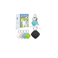 Bluetooth Key Finder Keychain GPS Tracker, Smart Bluetooth Tracker Portable Anti Lost Tracking Locator, Intelligent Waterproof Key Finder with App for Kids Pets Collar Wallet Luggage Device