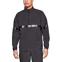 Under Armour Men's Sports Style Woven 1/2 Zip Top, grey, xl