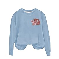 Baseball Sweatshirt Women, Baseball Mom Sweatshirt Women, Cute Crewneck Sweatshirt Graphic Trendy Pullover Tops Casual